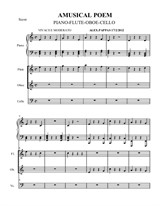 A musical poem (for piano, flute, oboe, cello)